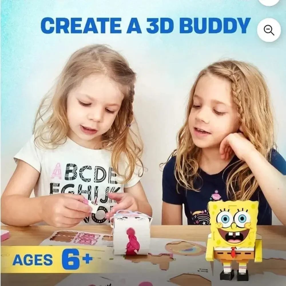 Crayola Bluey Color & Sticker Activity Set, Markers,Build Me SpongBob Mine craft